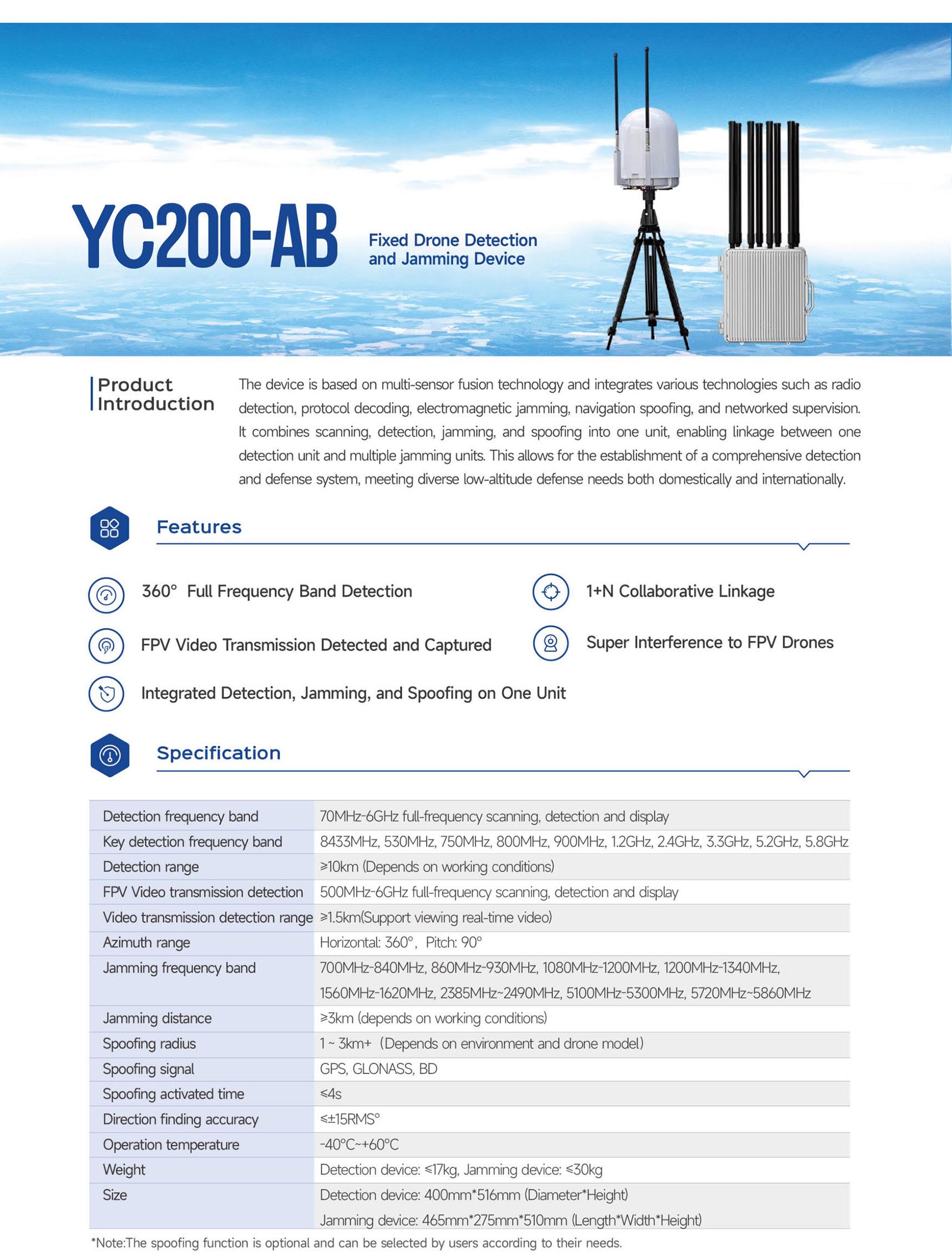 Yc200 Ab Fixed Drone Detection And Jamming De 1
