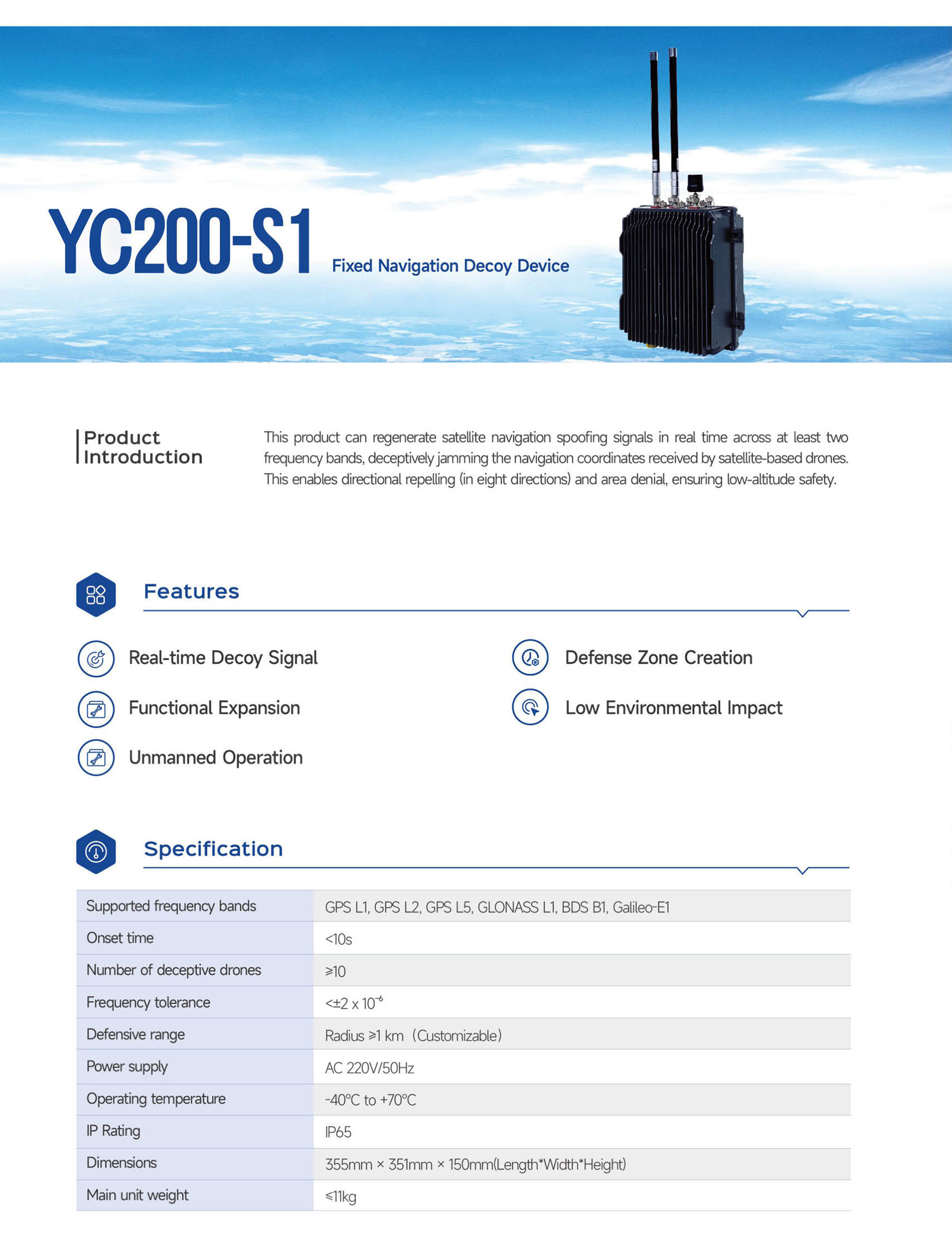 Yc200 S1 Fixed Navigation Spoofing Device 1