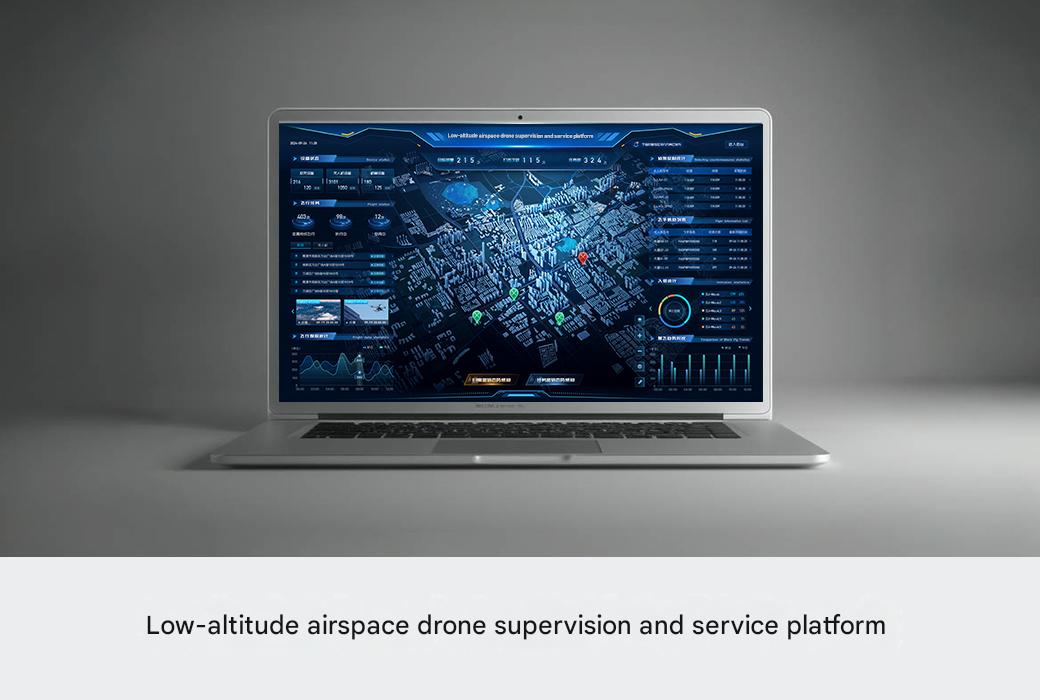 Low-altitude airspace drone supervision and service platform