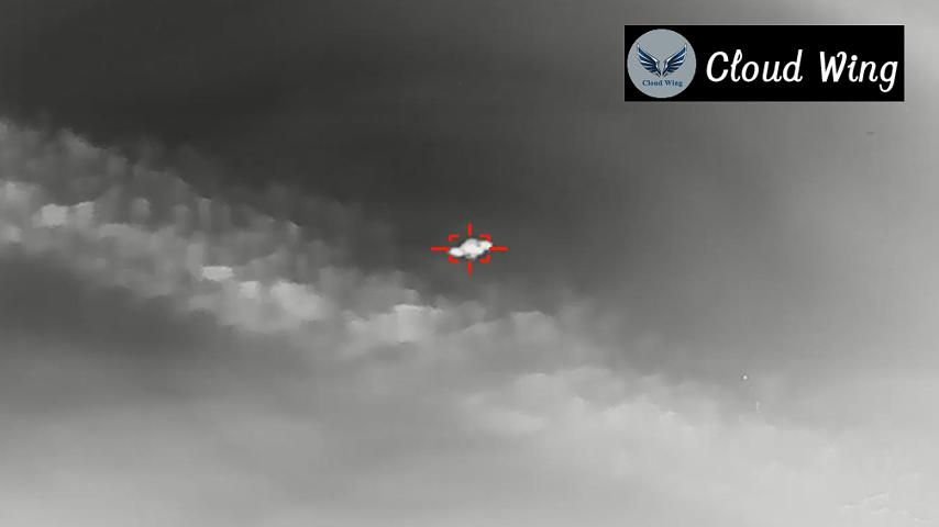 UAV Penetrating Clouds into Complex Background