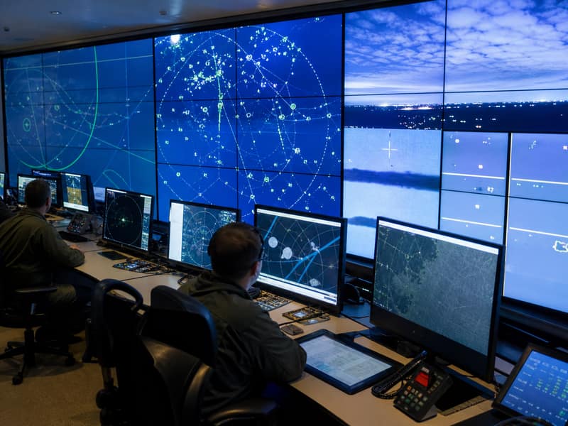 Radar and Electro-Optical Surveillance Systems operations room
